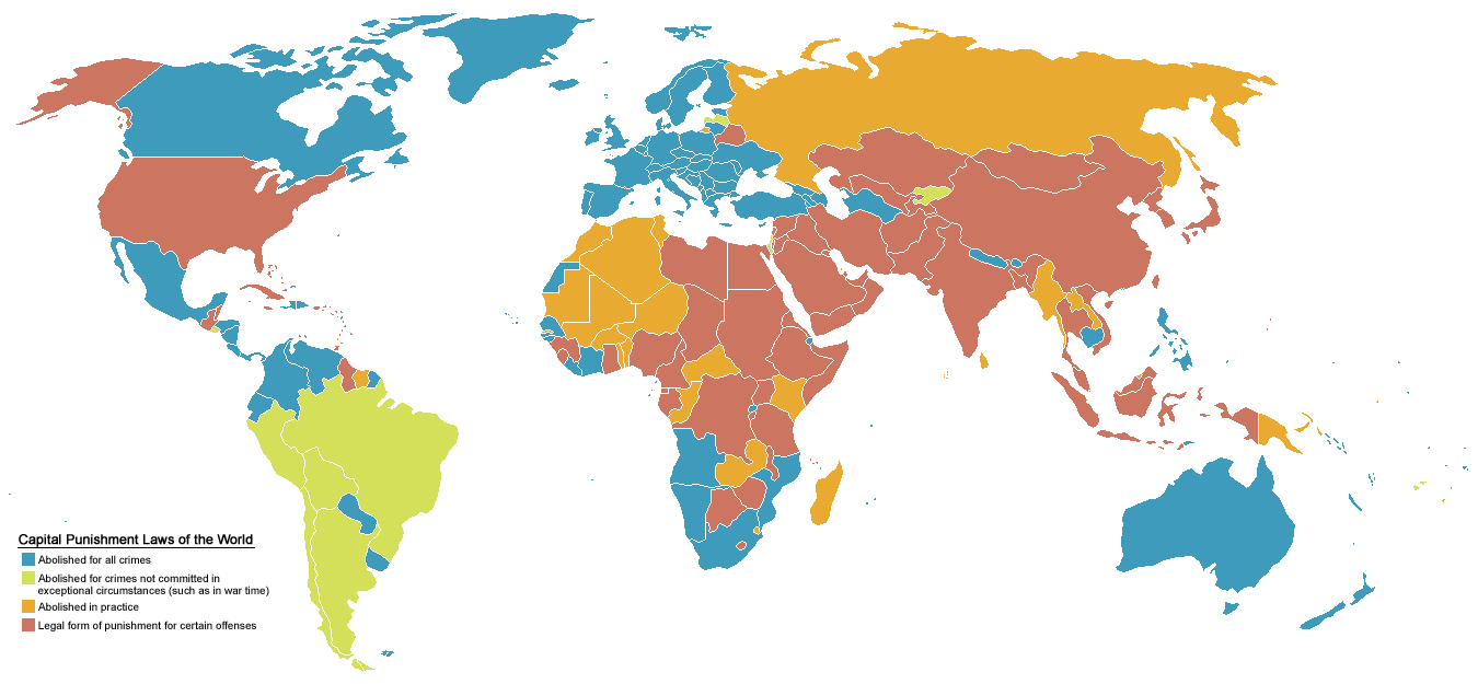 Global Map of Death Penalty Laws